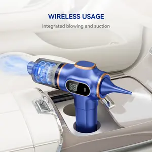 FixMyRide Handheld Cordless Car Vacuum Cleaner, 4500PA Powerful, 5-in-1 Portable Vacuum Cleaner with Smart Display, Suitable for Car, Home, Office, Pet Portable High portable cordless Cleaning Machine.The Best Gift for Dad. Interior Detailing Kit