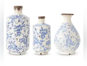 Blue Floral Vases - 3 Styles