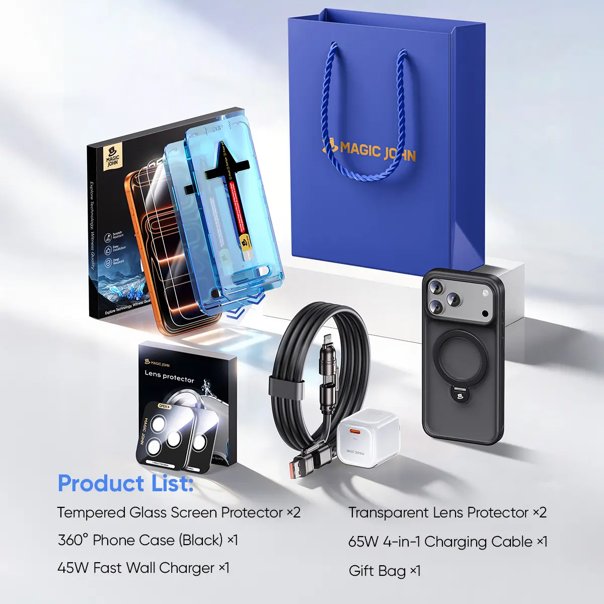 5-Piece Set – Black