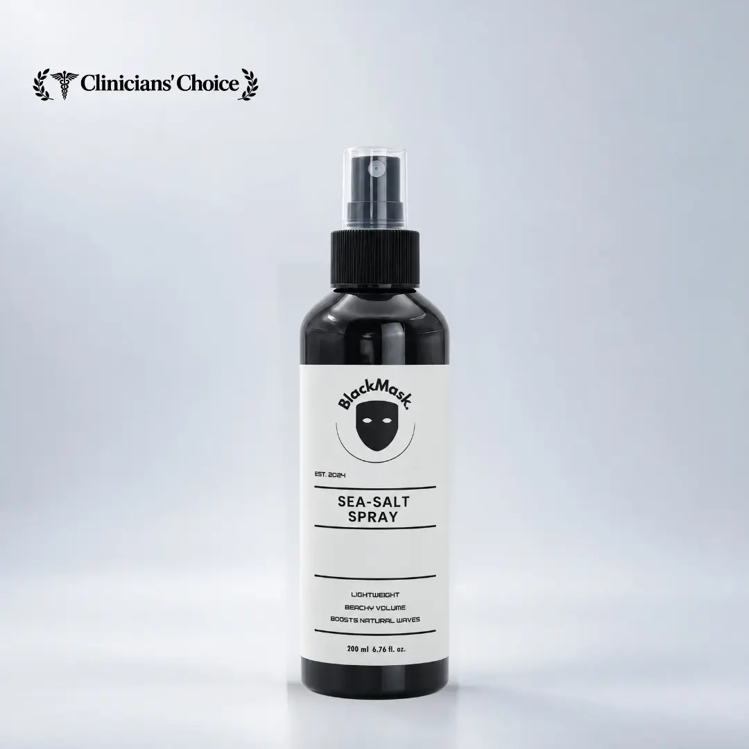 BlackMask Sea Salt Spray - Refreshing Styling Spray for Natural Texture & Volume, Boosts Waves