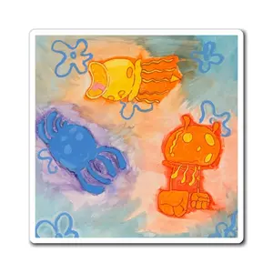 Jellyfish Migration Magnet | SpongeBob Inspired Art