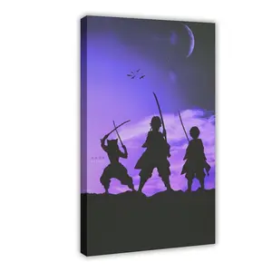 Anime Poster Anime Lovers, Demon Slayer Canvas Wall Art, Demon Slayer Print, Demon Slyaer Canvas Anime Print Art