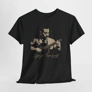 Django Reinhardt Tribute Unisex T-Shirt, Short-sleeve, Menswear Top
