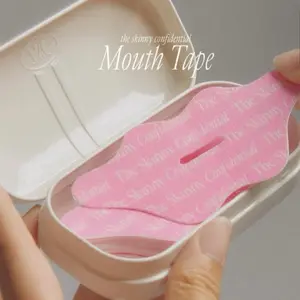The Skinny Confidential Pink Hair Ultra Breathable Sports Mouth Tape for Girlys in Portable Case