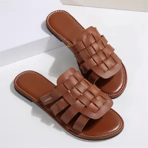 Women's Sandals Slides Dressy Flat Summer Strappy Open Toe Outdoor Walking Shoes