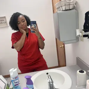 COZYFIT Soft Scrubs for Women - Mock Wrap Top & Straight Leg Pants with 6 Pockets, Back Princess Seams, Soft Fabric