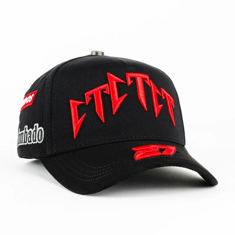 Dandy Hats x Canelo Alvarez Snapback Cap – Black Aqua Embroidered