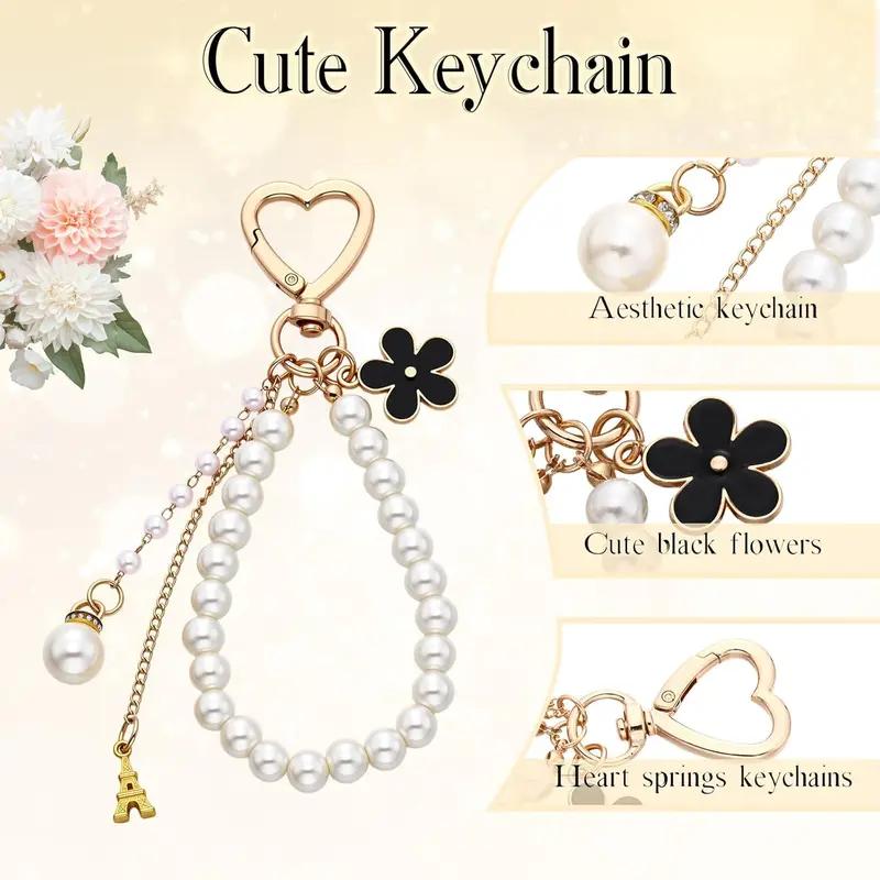 5 Pcs Bag Extender Chain Pearl Purse Chain Ribbon Bow Keychain Extender Bag Strap Purse Charms Accessories for Handbag 5 Pcs Bag Extender Chain Pearl Purse Chain Ribbon Bow Keychain Extender Bag Strap Purse Charms Accessories for Handbag