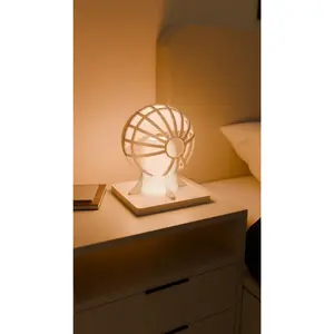 3D Printed Science Fiction Sphere Lamp, Modular Accent Lighting