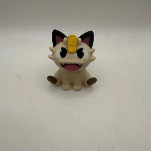 Meowth 3D Print Meowth Desk Figure Statue 2 Inch Modern Mascot Plastic Decor Ornaments for Workspace