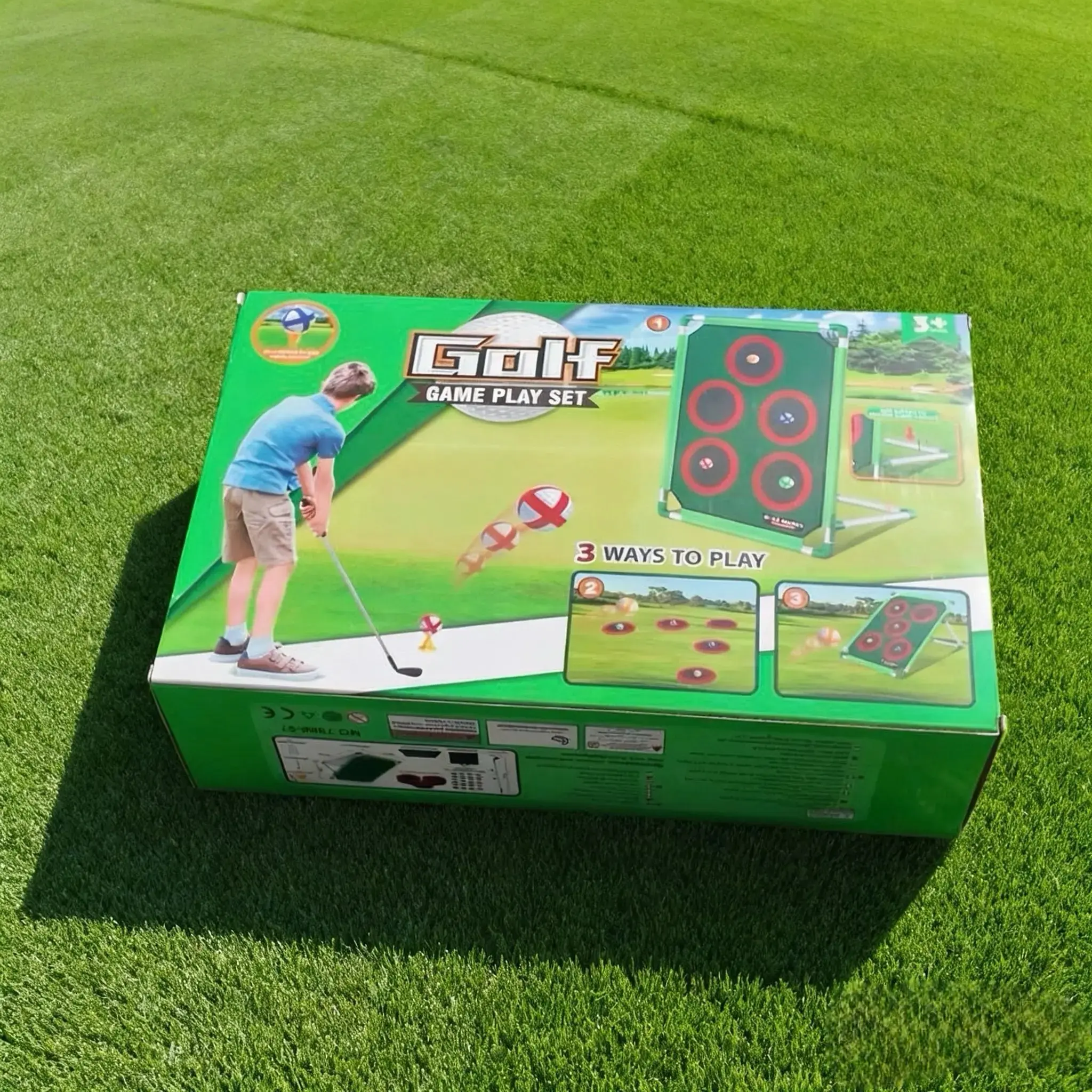 All-in-One Kids Golf Starter Set 1 Clubs 20 Balls Multi-Game Play with Putting Mat Toss Game for Ages 3-12 Christmas Gift Versatile Play Modes Safe Durable