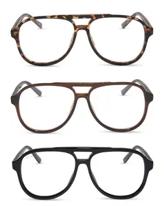 DIFF 3 Pack Tatum Aviator Reading Glasses - Black, Whiskey & Espresso Tortoise