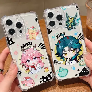 Cute Genshins Impacts Furina Phone Case For IPhone 17 17Air 16 15 14 13 12 11 Pro Max X XSMax Plus Anti Transparent Cover Christmas gift