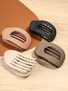 4pcs spring and summer retro duckbill silver ingot hairpin, comfortable curved arc design, Hair Claw