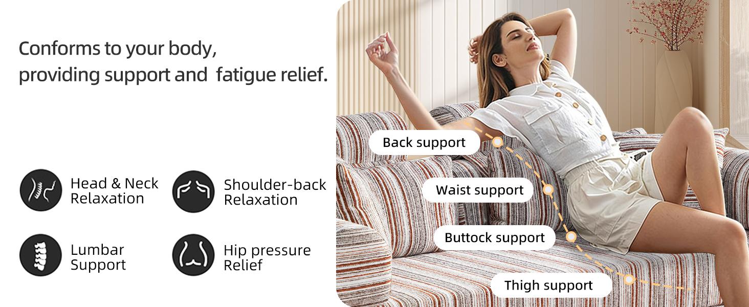 79'' Upgrade High Backrest Sofa Bed with Fixed Frame, Removable Armrests & Backrest, Corduroy Fabric Convertible Couch for Small Spaces, No Assembly Needed