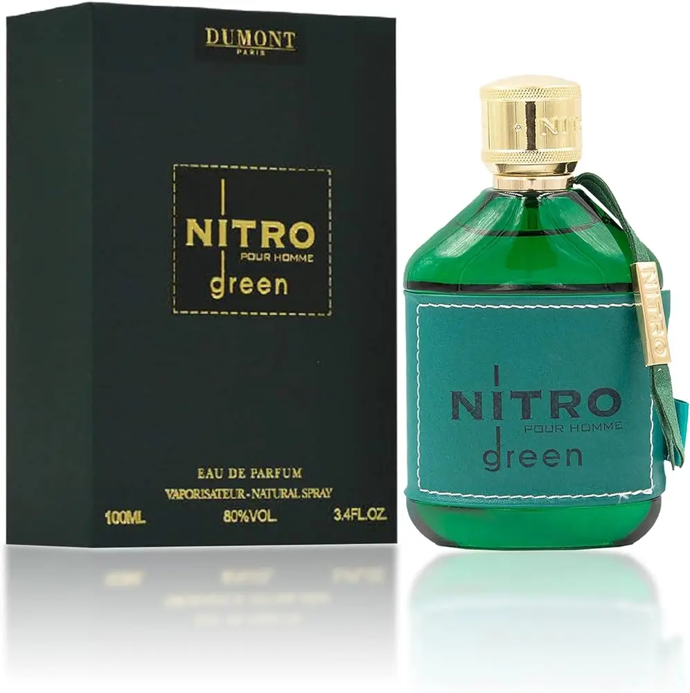 Nitro Green By Dumont 100ml Perfume for Men Ambergris Violet