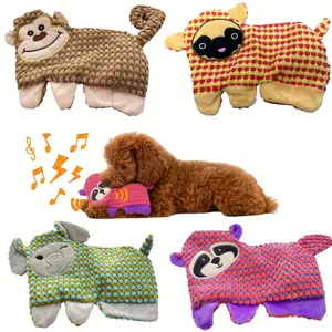 Durable InteractiveSqueaky Toy with Loud Sounder Designed for Large Dogs and Small Dogs Plush Simulation Chewing Set Suitable for Strong Chewers Teething SoloPlay Suitable for Small, Medium,andLarge Dogs - Pet Birthday Gift, Fun Monkey Design dog products