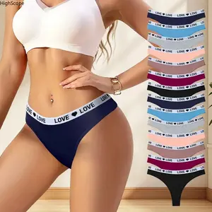 Women’s Seamless Cotton Thongs, 5/7/10/14 Pack Soft No-Show Lady Panties, Bridal & Athletic Underwear for Sportswear Activewear