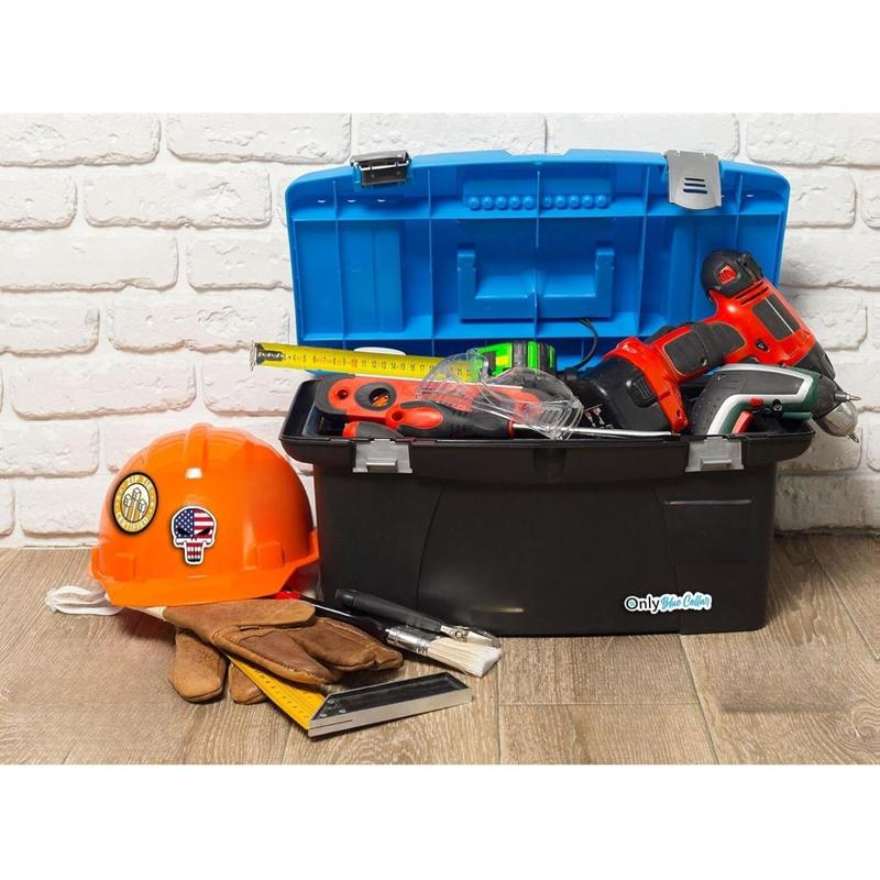 150 PCS Hard Hat Stickers for Adults - Funny Dirty Waterproof Vinyl Stickers for Water Bottle Laptop Helmet Tool Box Cars Blue Collar Stickers for Men