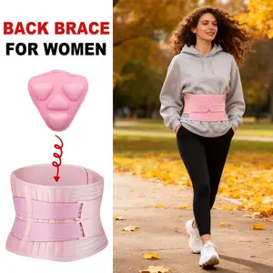 Women Back Brace for Lower Back , 6 Stay Design Ergonomic Support for Women, Adjustable Lumbar Support Belt, Breathable Mesh Design with Lumbar Pad, Fit for All-Day Wear, Ideal for Active Lifestyle, Waist Abdominal Belt