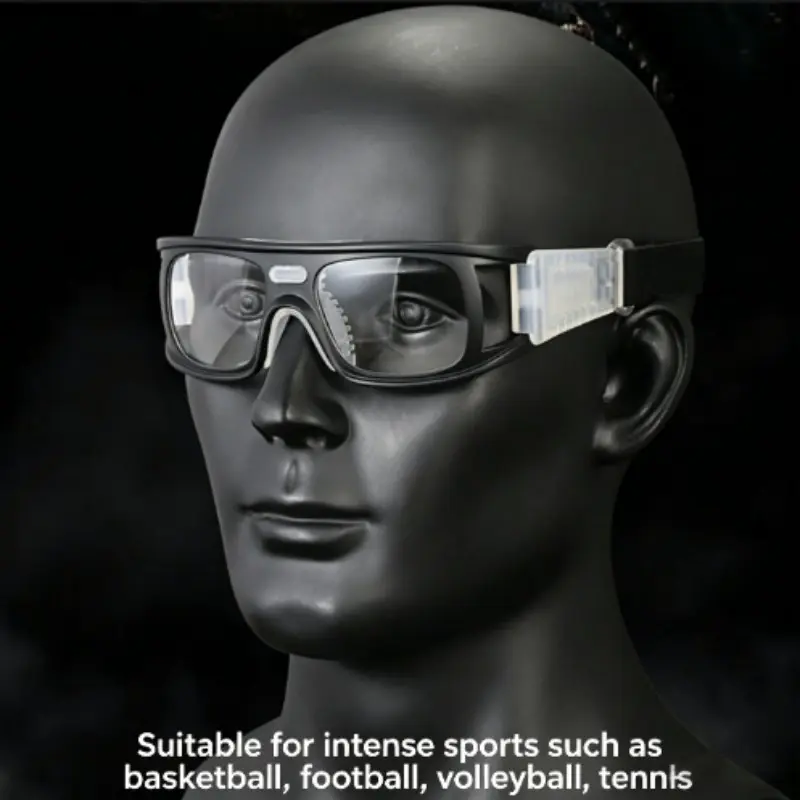 Unisex Basketball Goggles, Outdoor Training Glasses, Anti-Collision Impact-Resistant, Prescription Compatible, Sports Safety Eyewear, Protective Eyewear, Sporty Eyewear