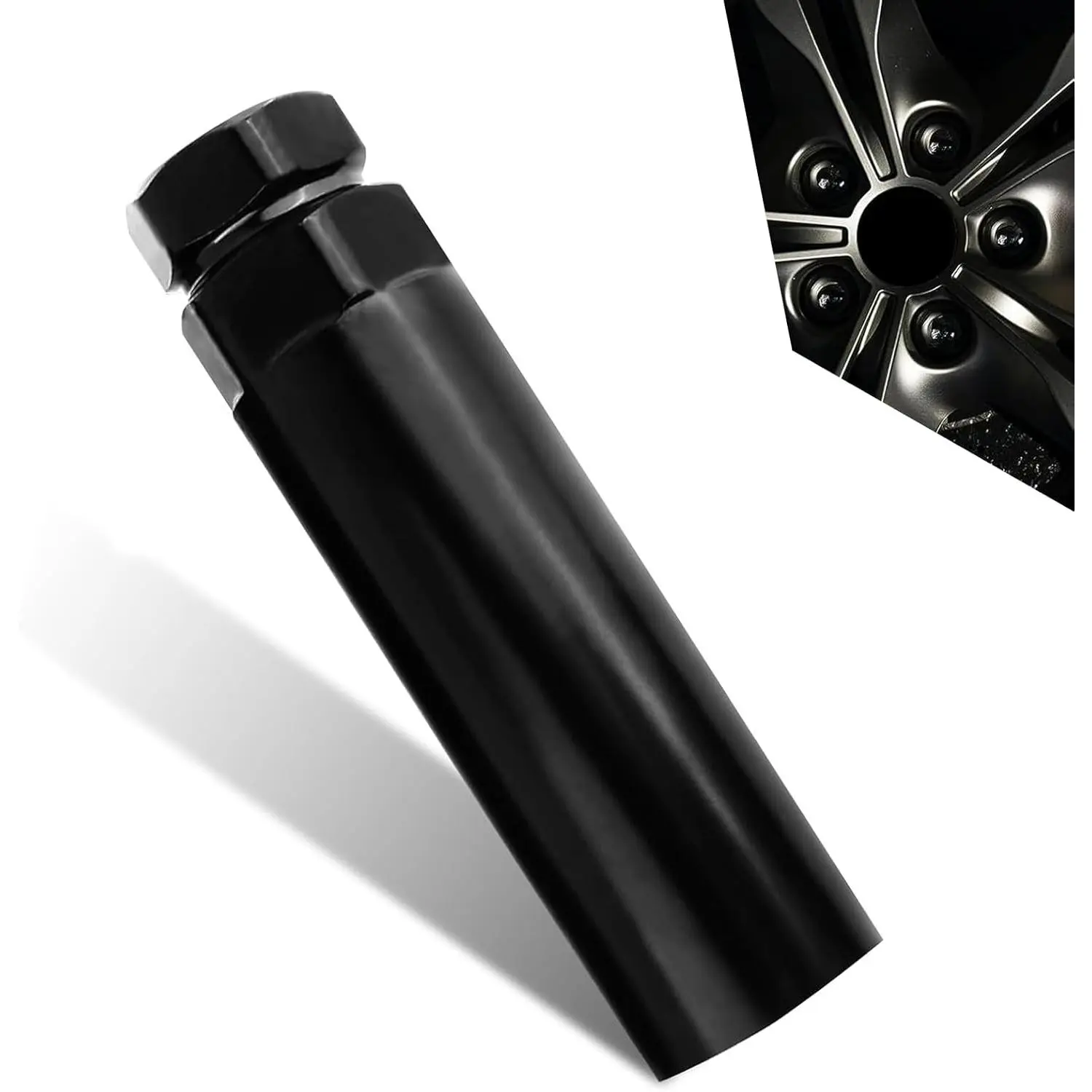Large 6 Spline Lug Nut Socket, Fuel Rim Lug Nut Lock Removal, Wheel Lock Key Replacement for Aftermarket 6 Spline Lug Nut, for 21 mm (13/16 Inch) & 22 mm (7/8 Inch) Hex Socket Wrench