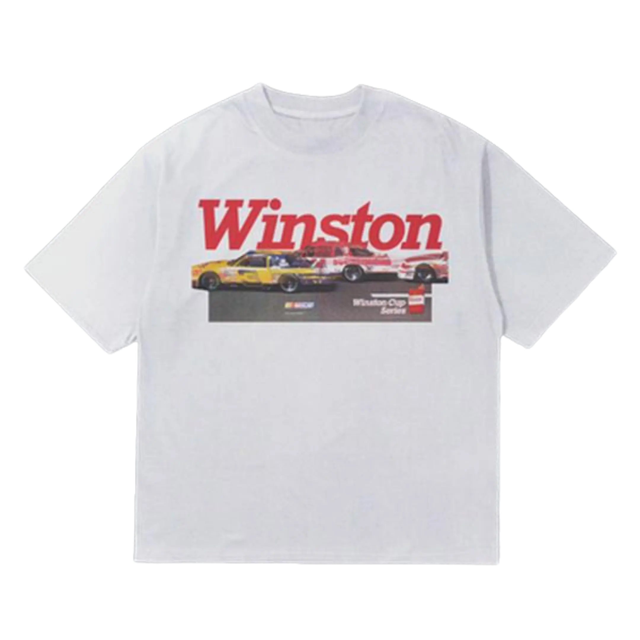 Winston 'Nascar Racing' 80S Heavyweight White T-Shirt Unisex All Sizes, Graphic Tees, Gift For Fans Cotton Menswear