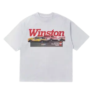 Winston 'Nascar Racing' 80S Heavyweight White T-Shirt Unisex All Sizes, Graphic Tees, Gift For Fans Cotton Menswear