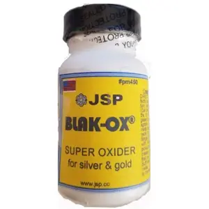 JSP® Blak-Ox Patina Solution – Deep Black Oxidizing Finish for Gold, Silver, Copper, Brass & Bronze (3 oz)