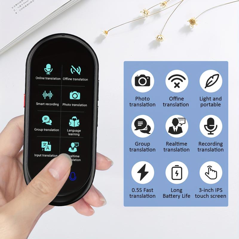 Language Translator Device Two Way Real-Time Voice Translation Support ...