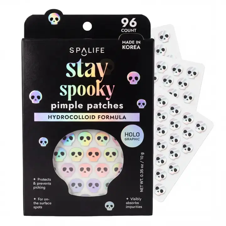 Stay Spooky Pimple Patches - Skulls Halloween Goth Stickers Skincare