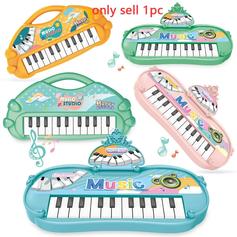 Cartoon Electronic Piano, Toddler Piano, Portable Music Toy for Kids Aged 3+, Early Education Musical Instrument, Mini Keyboard Piano Toy