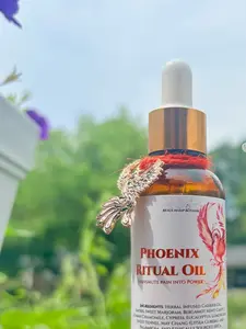 Phoenix Ritual & Spell Oil For Healing | Made with Amyris, Sweet Marjoram, Bergamot Mint, Eucalyptus, Lemongrass, May Chang, Roman Chamomile