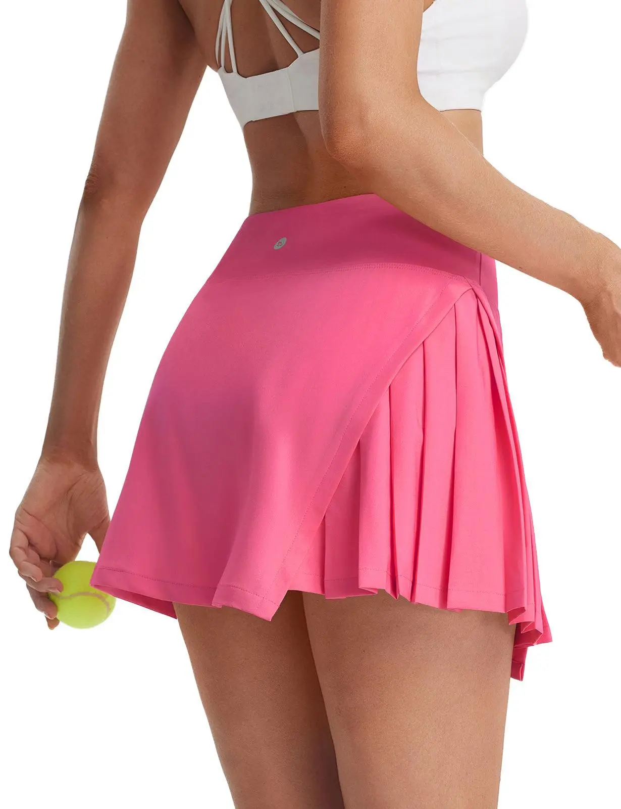 baleaf Women's A-Line Tennis Skirts Quick-Dry Skorts with 2 Pockets Side Pleated Slit High Waisted Inner Drawstring Moisture-Wicking, lightweight UPF 50+ Athletic Golf Pickleball