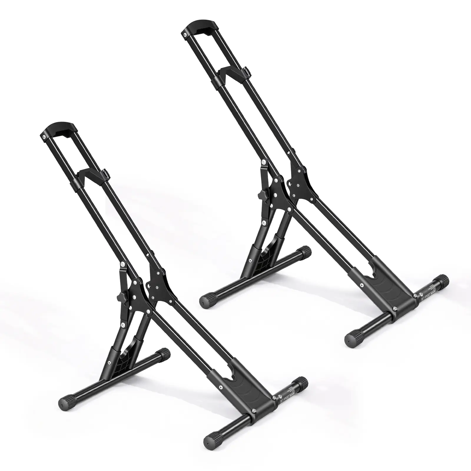 VEVOR Bike Stand 2 Pack Set, Carbon Steel Bicycle Hold, Foldable Freestanding Storage Rack for Garage/Office, Drill-Free & Rust Resistant, Fits 20-29 in Wheels, Two Piece Sets