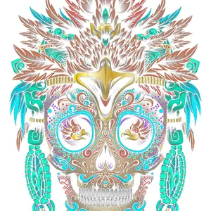 Aztec Huichol Halftone 1 Gangsheet | DTF Heat Transfers