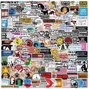 200pcs Funny Stickers for Adults, Prank Meme Large Sticker Pack, Waterproof Decals for Bumper, Light Switch, Water Bottles, Hard Hats, Computers