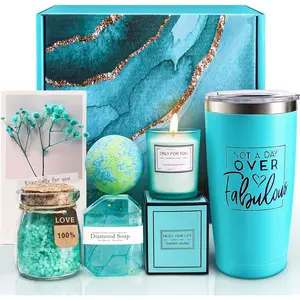 Relaxing Spa Gift Basket Set, Unique Gift Ideas for Women, Christmas Gifts for Mom Sister Best Friend Wife, Coworker Teacher Nurse Gifts for Women EUASOO