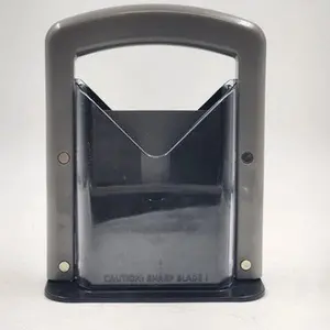 9.25" Bagel Guillotine Universal Slicer Silver Kitchen Bread Cutter Chopper Tool