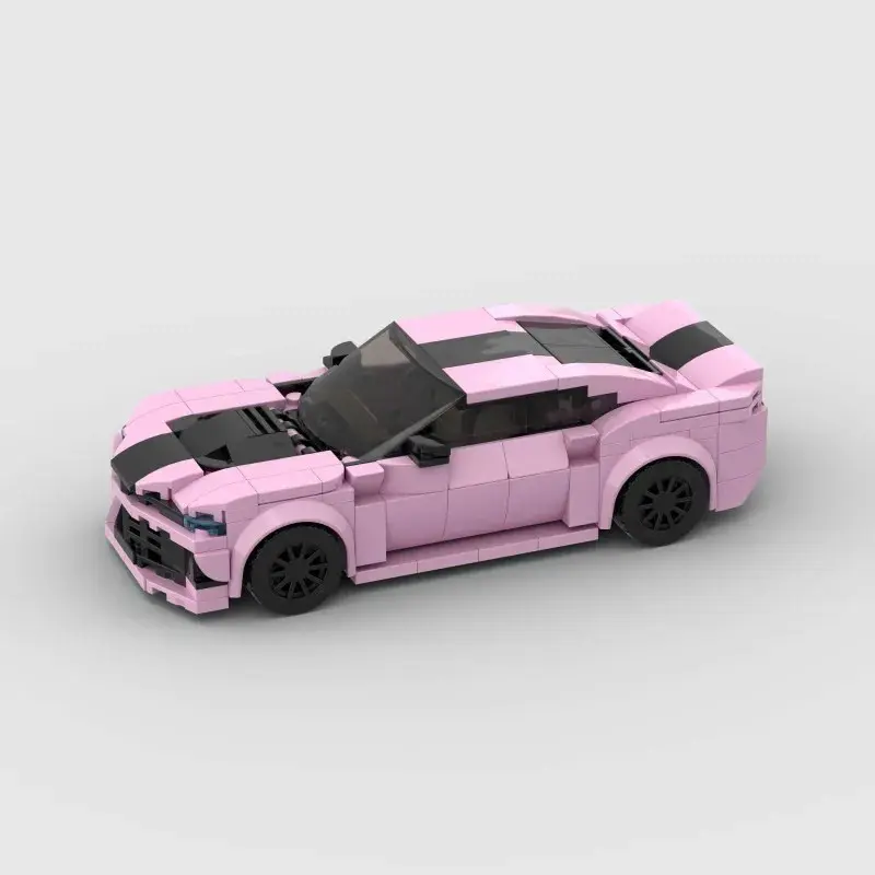 MOC Pink Super Sports Cars Building Blocks Bricks DIY Sets Gifts Toys For Boys & Girls & Adults 352PCS