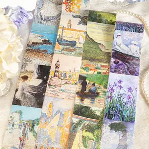 Impression Gallery Series Oil Painting Background Tape, Creative Decor DIY Scrapbook Frame Phone Case Calendar Greeting Card Postcard