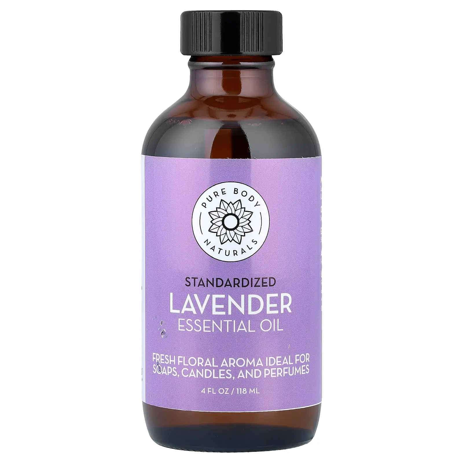 Pure Body Naturals Essential Oil, Lavender , 4 fl oz (118 ml)