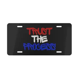 Trust the Process Philadelphias 76ers Aluminum License Plate | Joel Embiid Inspired Philly Sports Aesthetic Vanity Tag