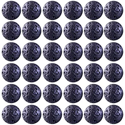 Black Lava Stone Beads