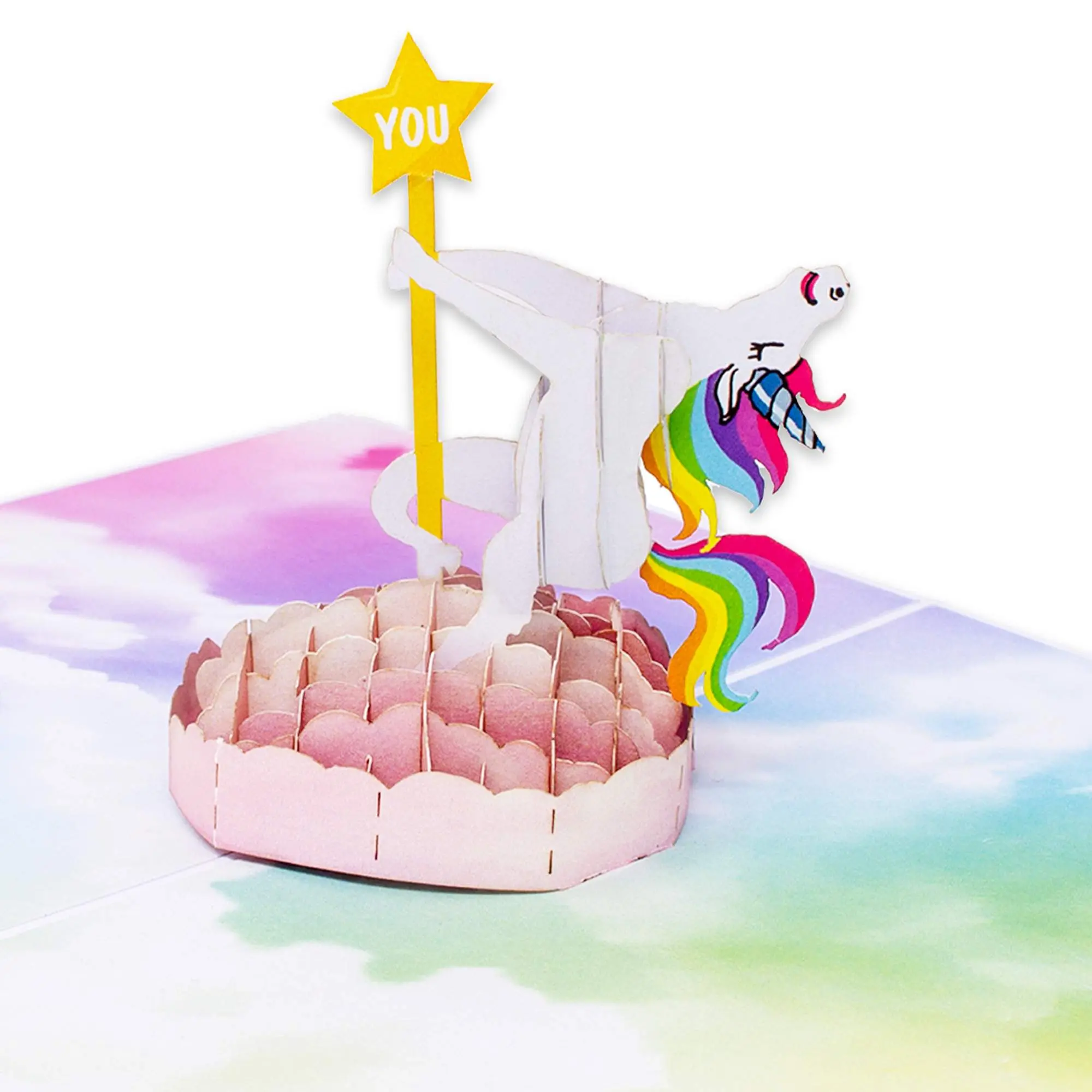Funny Birthday Card | 3D Pop Up Cards of Colorful Unicorn Dancing on Pole | 30th, 40th Birthday Cards for Women | Retirement Card for Coworker, Boss | Bday Greeting for Sister, Friend, BFF
