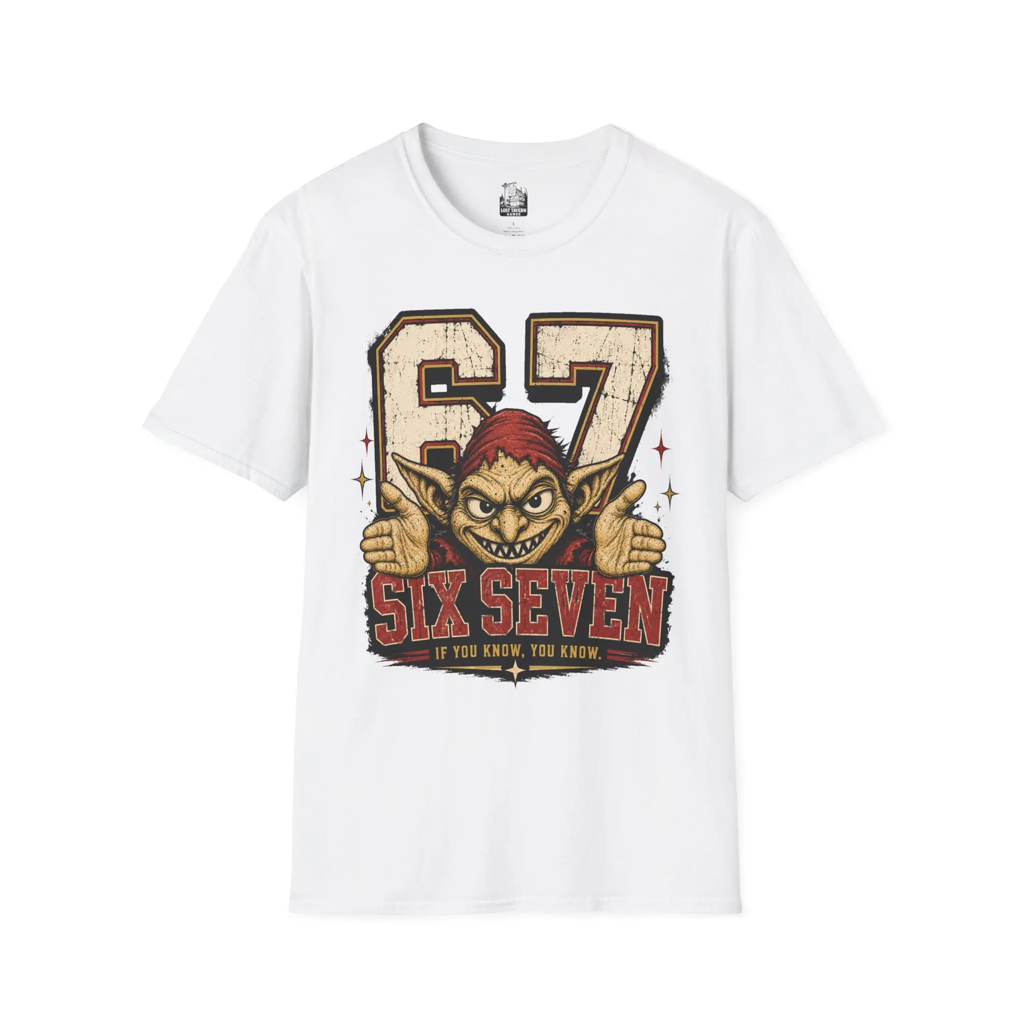 6 7 Goblin T-Shirt | Gaming Dice Goblin D&D Tabletop Tee
