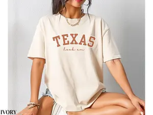 University of Texas Comfort Colors Shirt, Hook-em Tee, UT College Game Day Apparel, Longhorn Football Shirt, UT Fan Gift, College Football