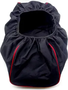 Winch Cover , Heavy Duty, 600D Oxford Textile, Elastic Hem, Double Stitched Seams, Decorative Straps, Fits 8000-17500 lbs Winches