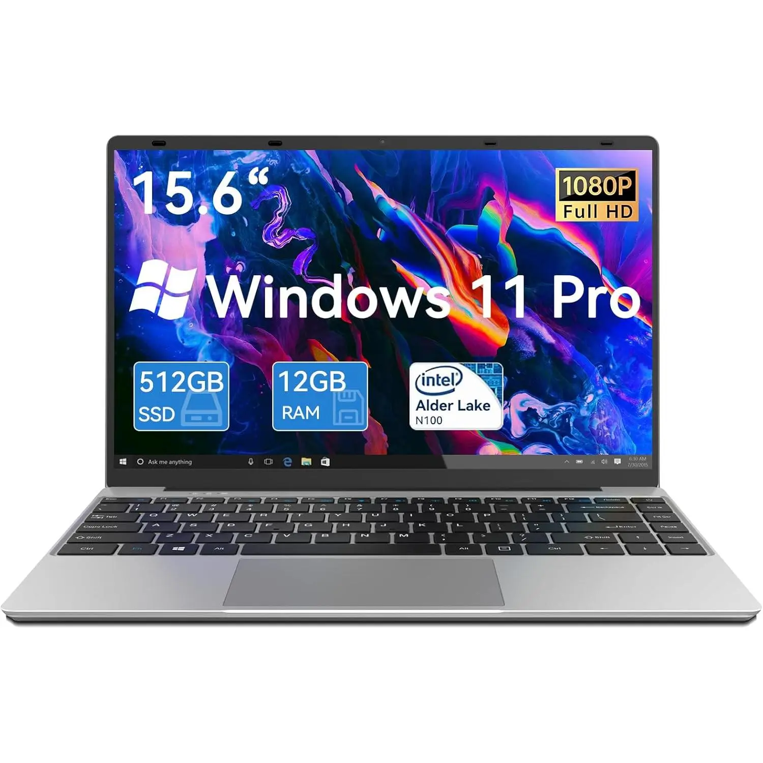 2026 Latest 15.6 Inch Laptop, Windows 11 Pro Laptop Computer, 12GB