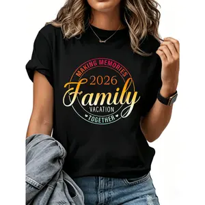 Making Memories 2026 Family Vacation Together Women Men T-Shirt Cotton Clothing
